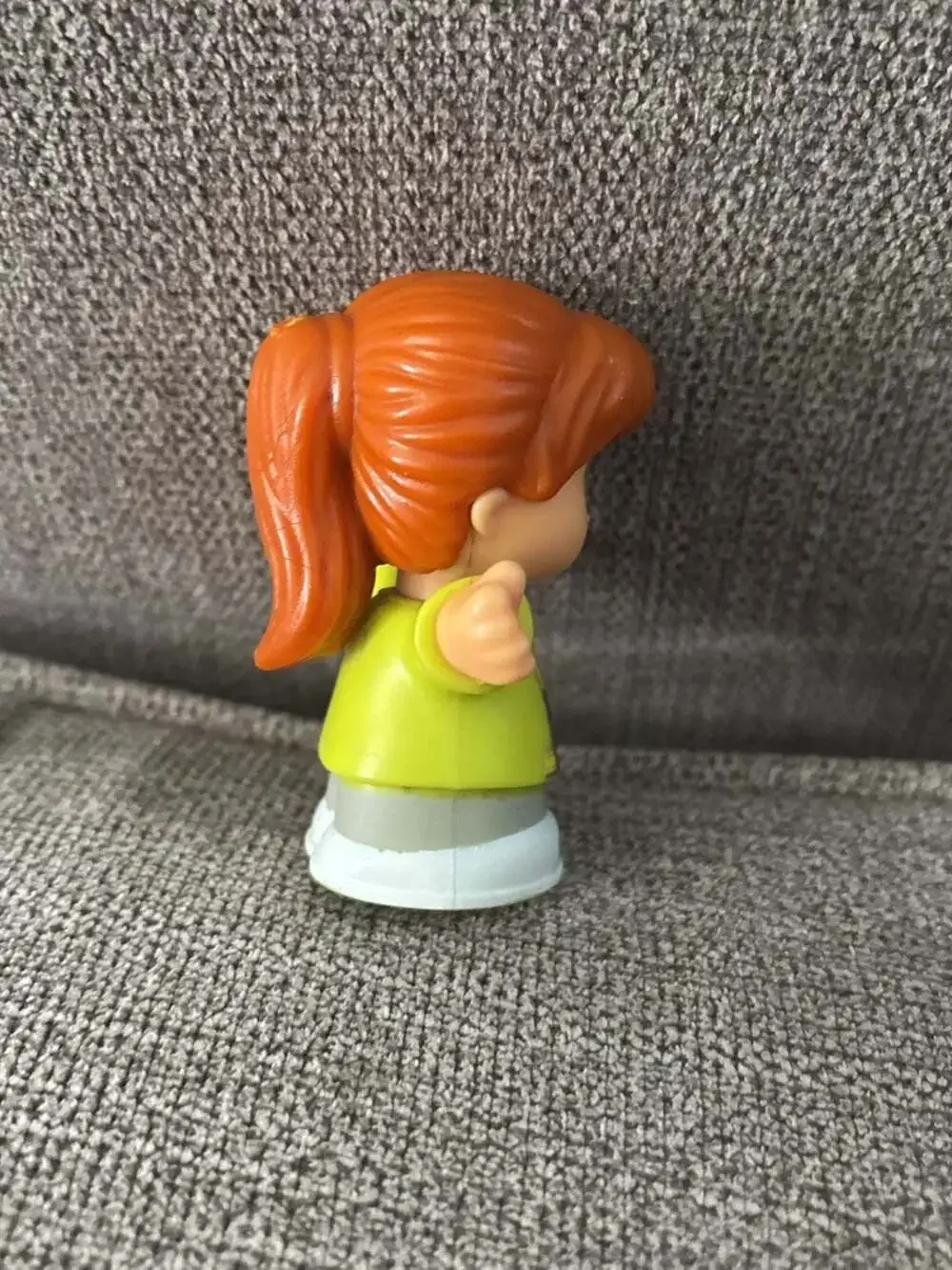 Fisher-Price Little People Emily Bus Driver Figure with Red Ponytail